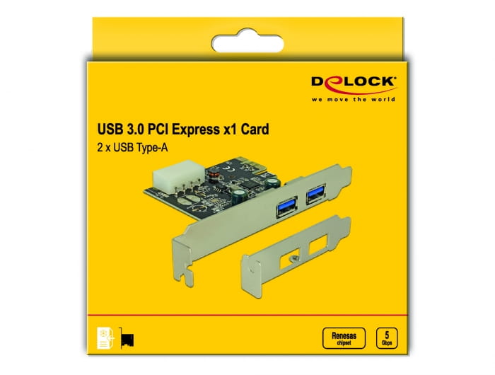 Delock USB-Adapter - PCIe - USB 3.2 Gen 1 x