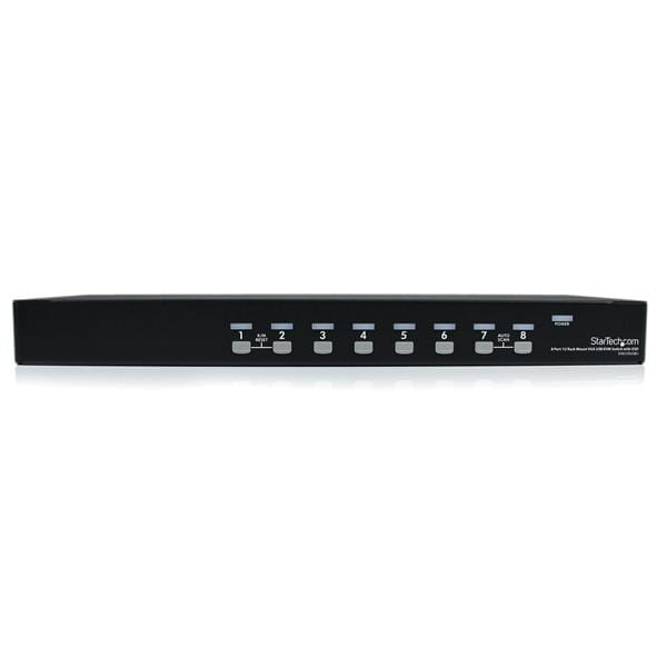 StarTech.com 8-Port USB KVM Swith with OSD - TAA Compliant - 1U Rack Mountable VGA KVM Switch (SV831DUSBU)