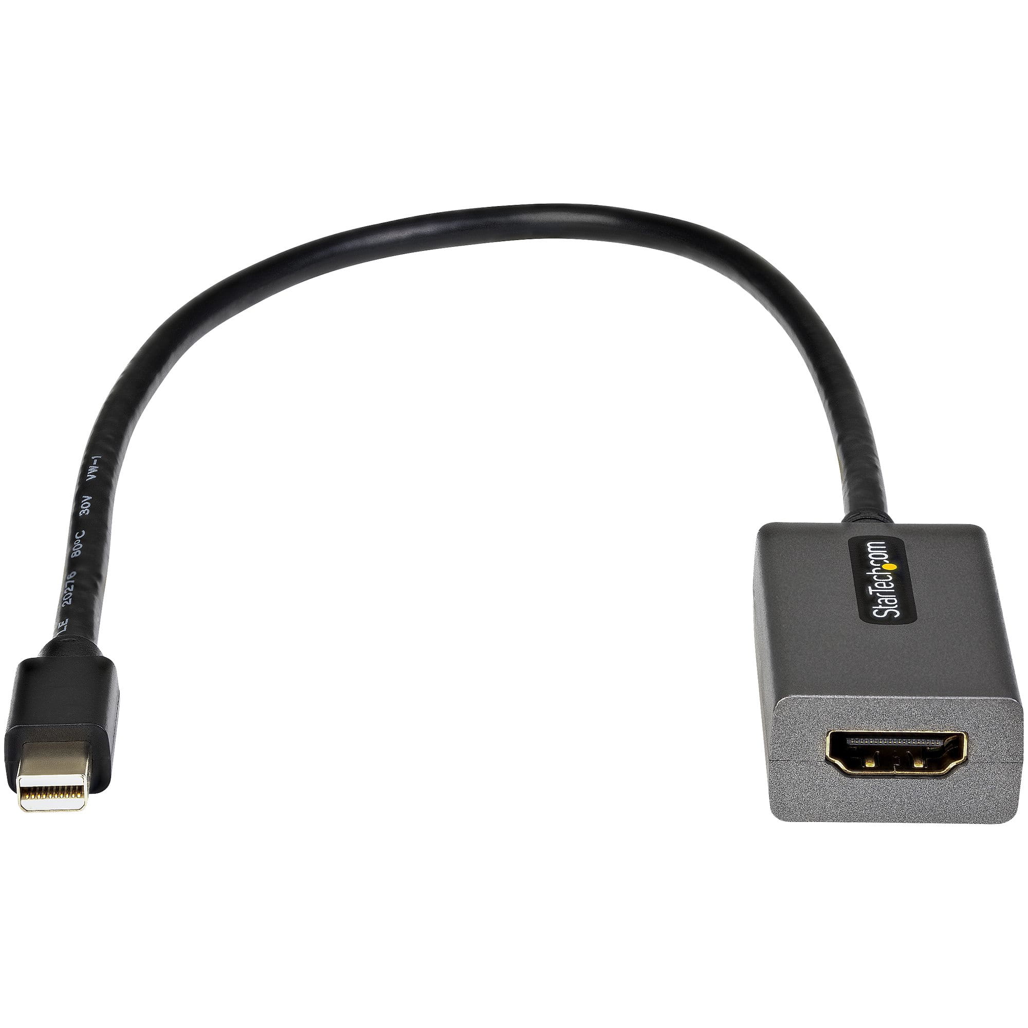 StarTech.com Mini DisplayPort auf HDMI Adapter - mDP auf HDMI Adapter Dongle - 1080p - Mini DisplayPort 1.2 auf HDMI Monitor/Display - Mini DP auf HDMI Videokonverter - 30cm Kabel (MDP2HDEC)