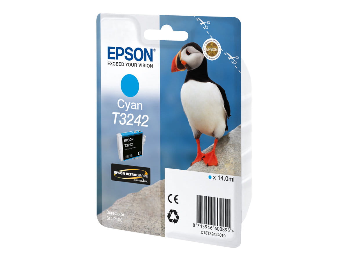 Epson T3242 - 14 ml - Cyan - original - Tintenpatrone