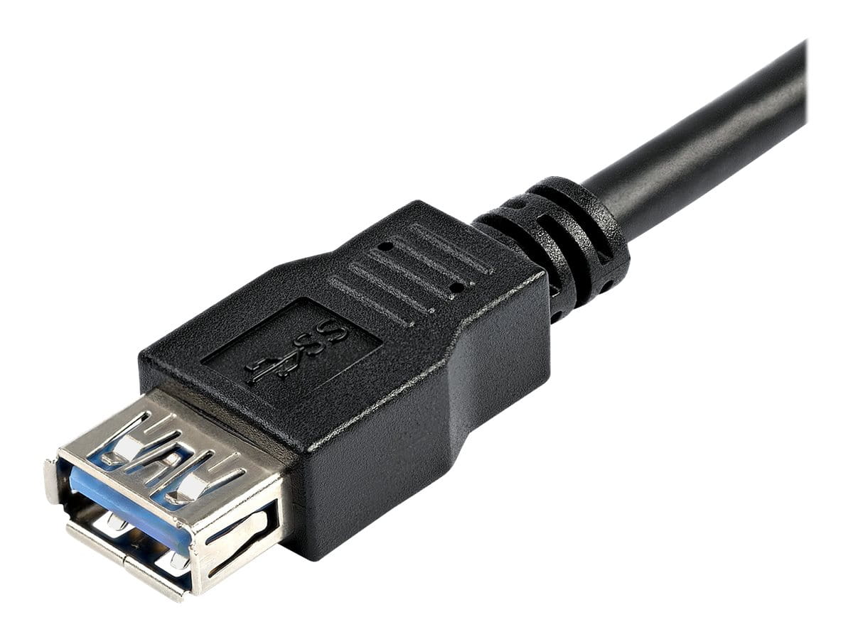 StarTech.com 2m USB 3.0 Verlängerungskabel - USB 3 Typ A auf A 2 Meter Kabel Verlängerung - Stecker/ Buchse - Schwarz - USB-Verlängerungskabel - USB Typ A (W)