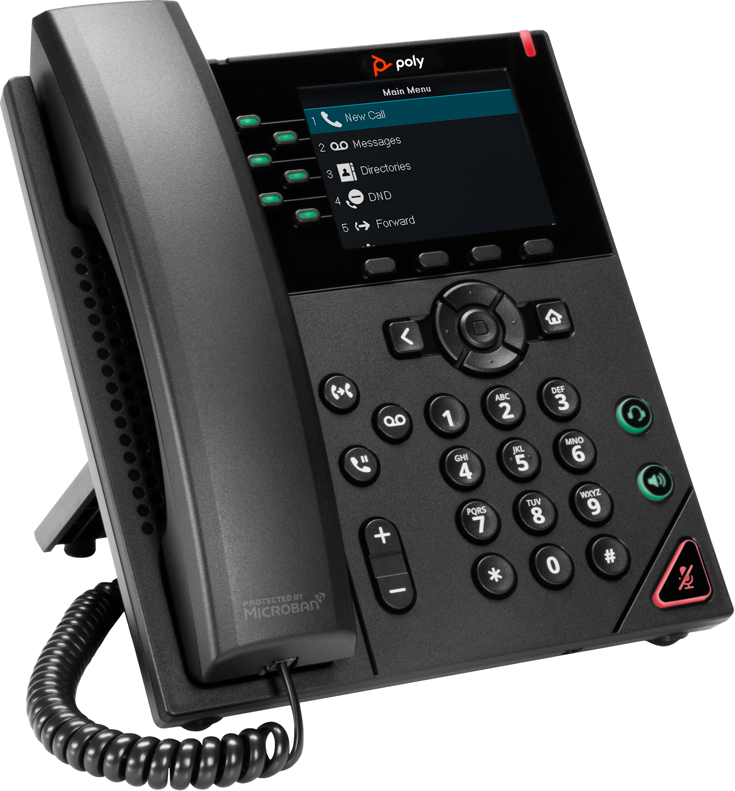 HP Poly VVX 350 - VoIP-Telefon - dreiweg Anruffunktion