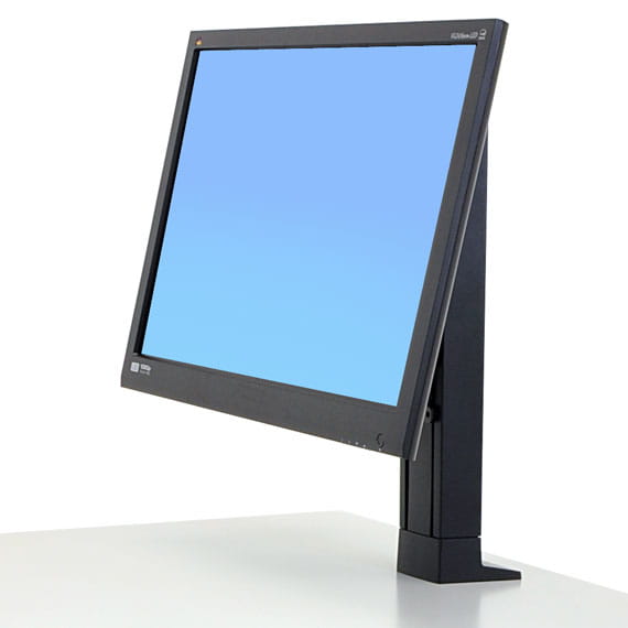 Ergotron WorkFit - Befestigungskit (Halterung für Schreibtisch) - für LCD-Display - Schwarz - Bildschirmgröße: bis zu 61 cm (bis zu 24 Zoll)