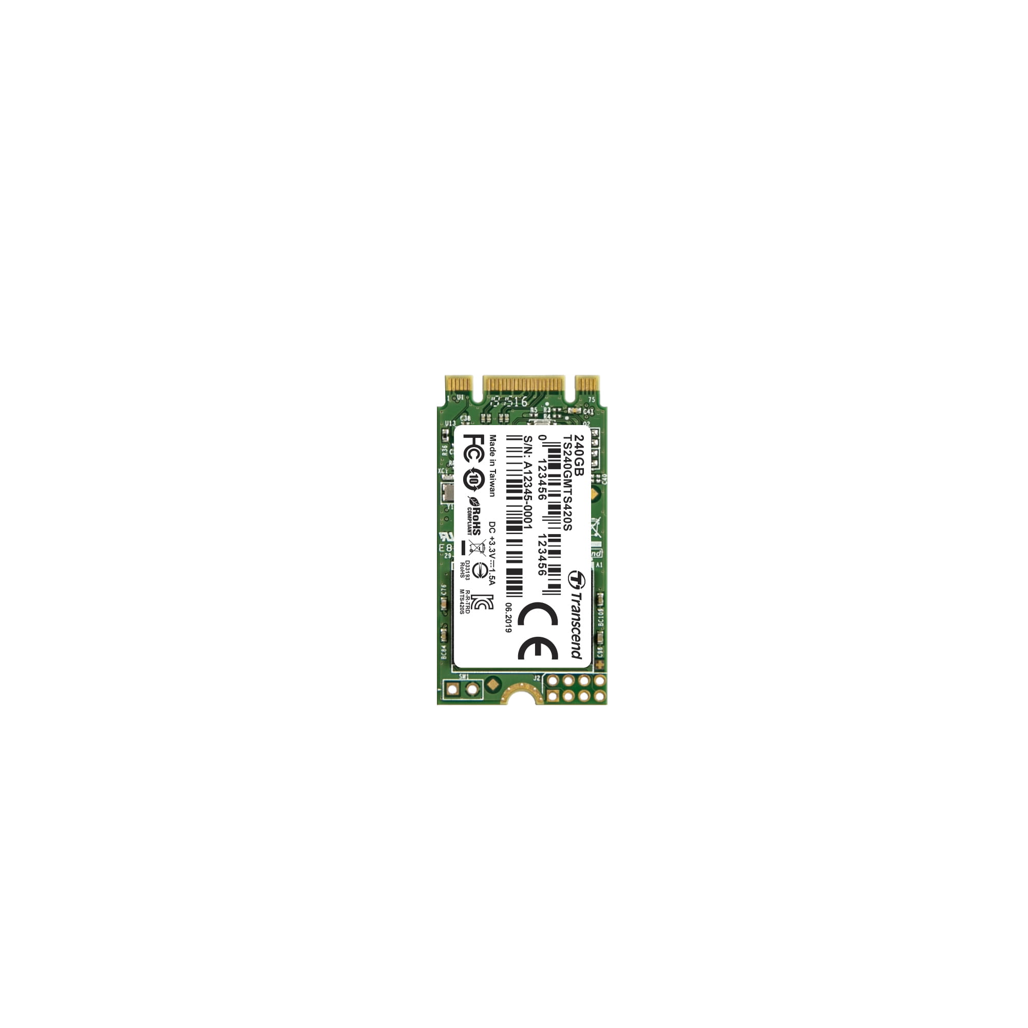 Transcend MTS420 - 240 GB SSD - intern - M.2 2242