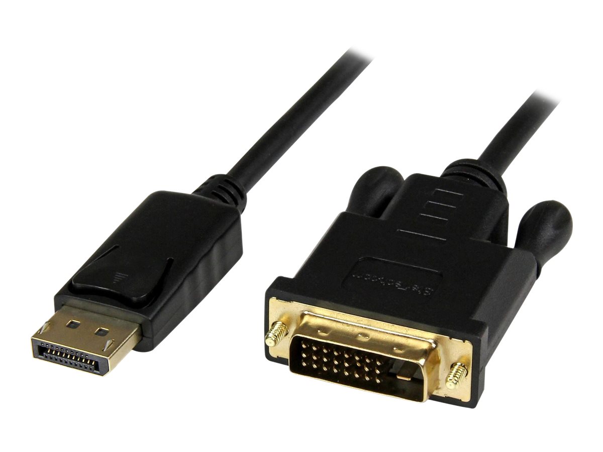 StarTech.com DisplayPort auf DVI Kabel 1,8m - Stecker/Stecker - DP zu DVI Adapter/ Konverter - 1920x1200 / 1080p - Schwarz - Videokabel - DisplayPort (M)