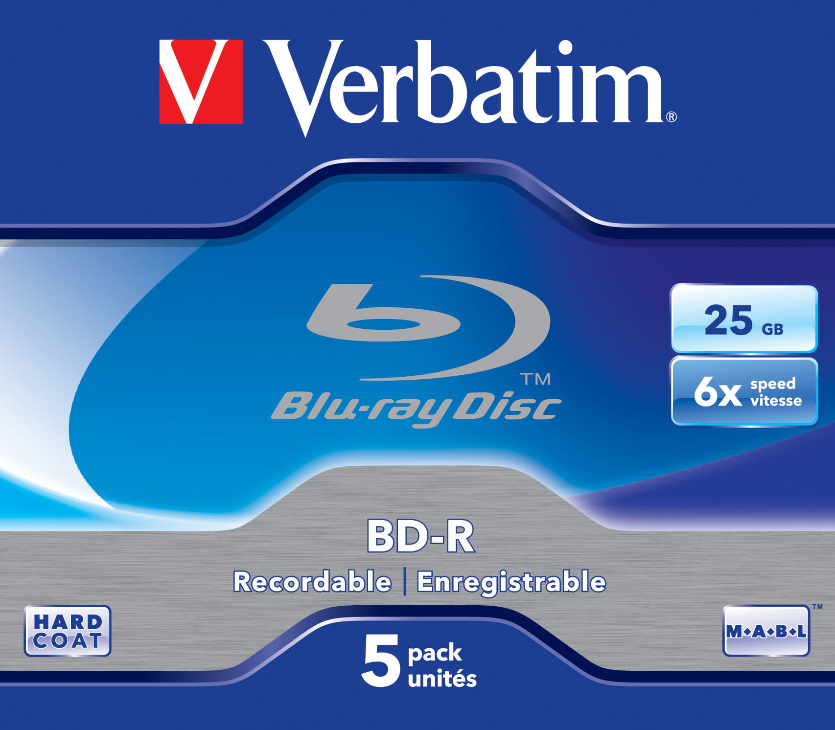 Verbatim 5 x BD-R - 25 GB 6x - Jewel Case (Schachtel)