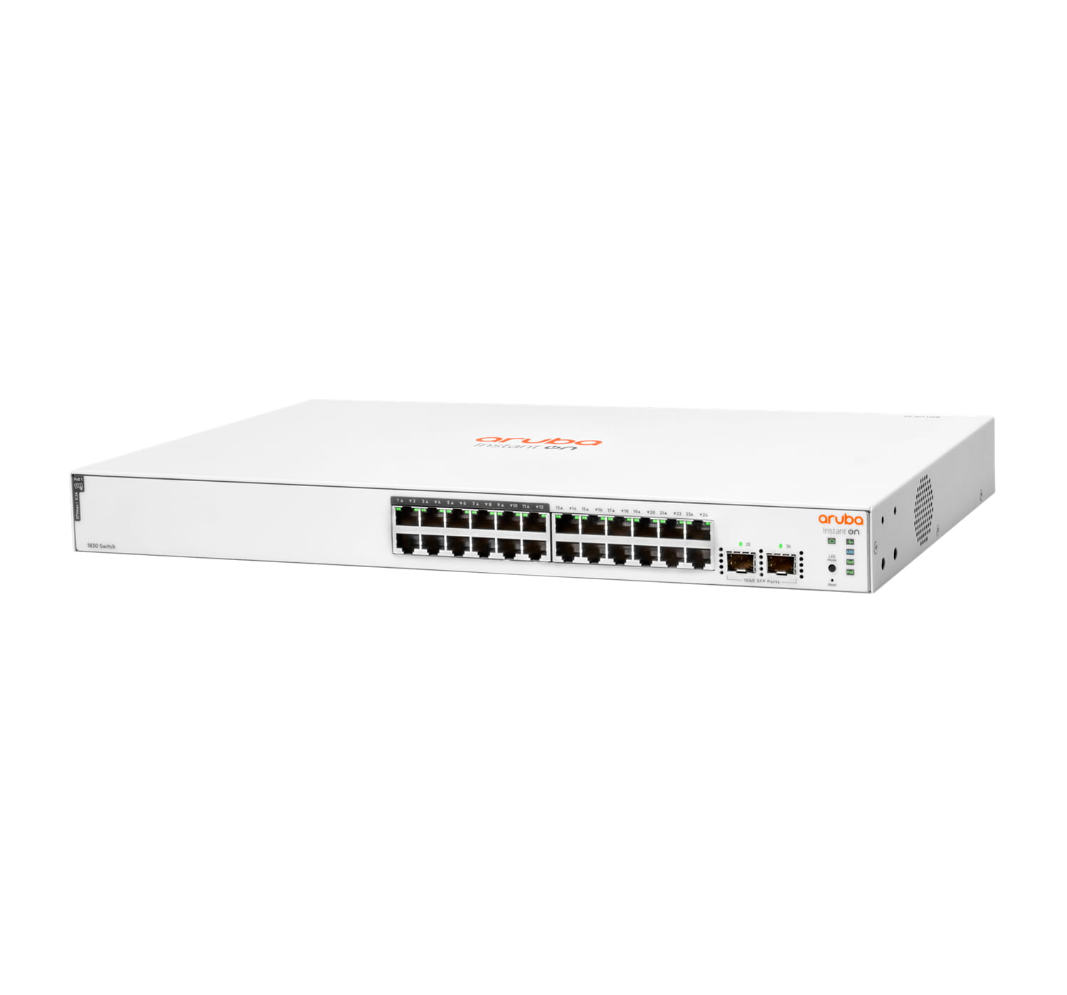 HPE Networking Instant On 1830 24G 12p Class4 PoE 2SFP 195W Switch - Switch - Smart - 12 x 10/100/1000 + 12 x 10/100/1000 (PoE+) - managed