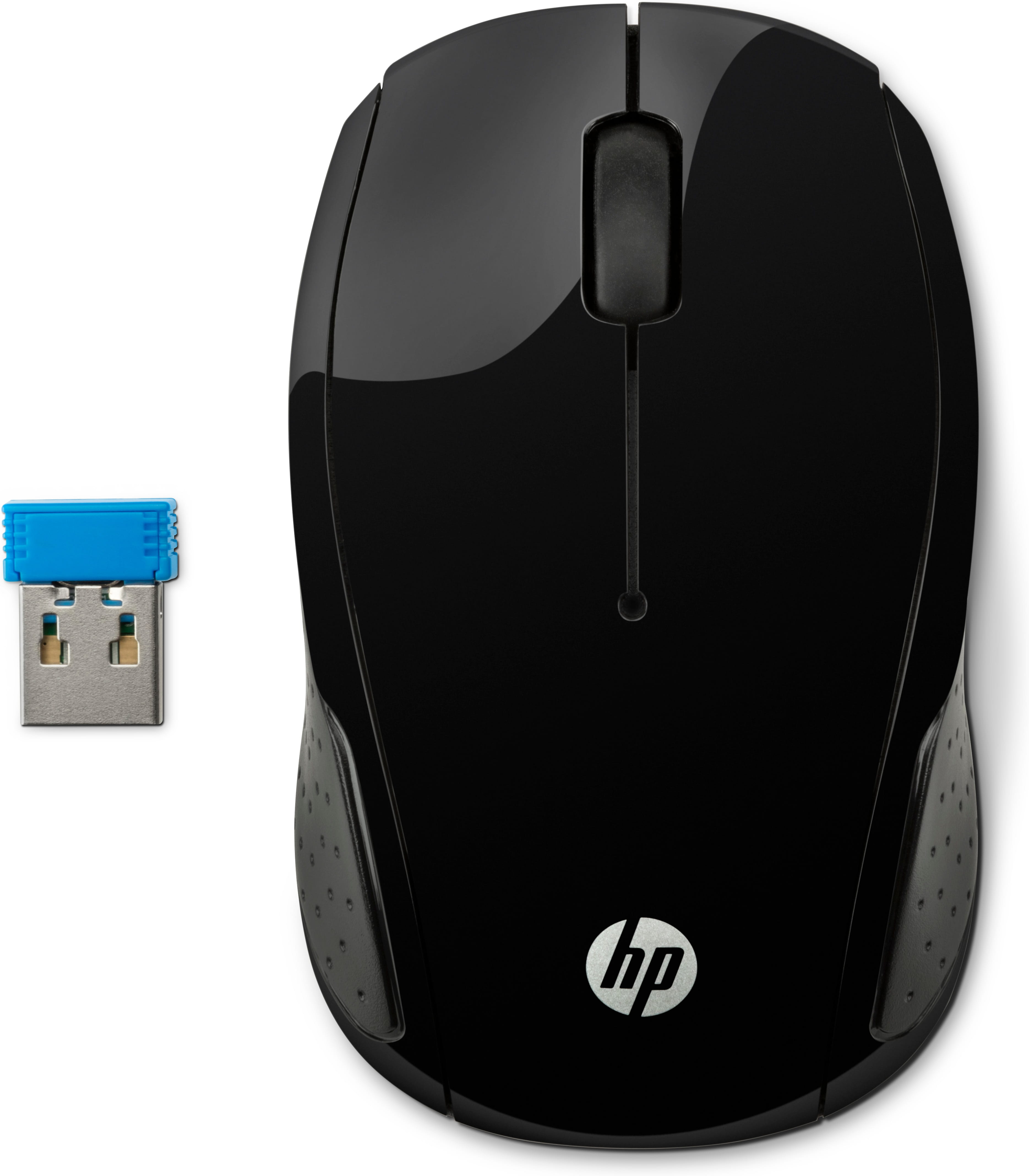 HP 200 - Maus - rechts- und linkshändig - optisch - kabellos - 2.4 GHz - kabelloser Empfänger (USB)