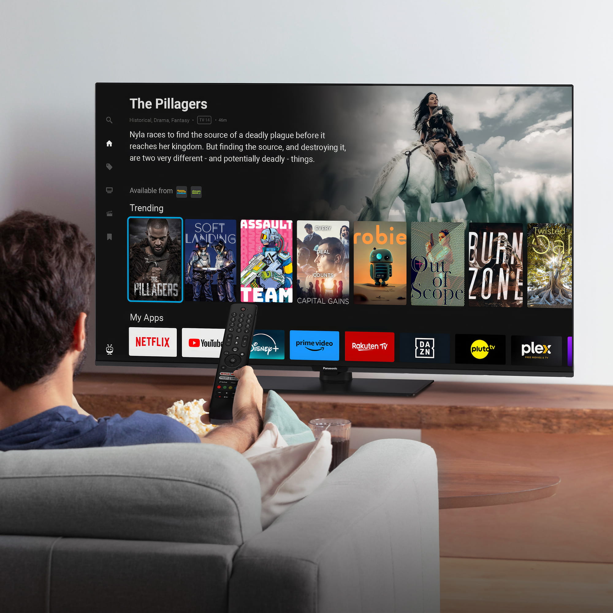 Panasonic TB 43W60AEZ - 108 cm (43") Diagonalklasse W60 Series LCD-TV mit LED-Hintergrundbeleuchtung - Smart TV - TiVO - 4K UHD (2160p)