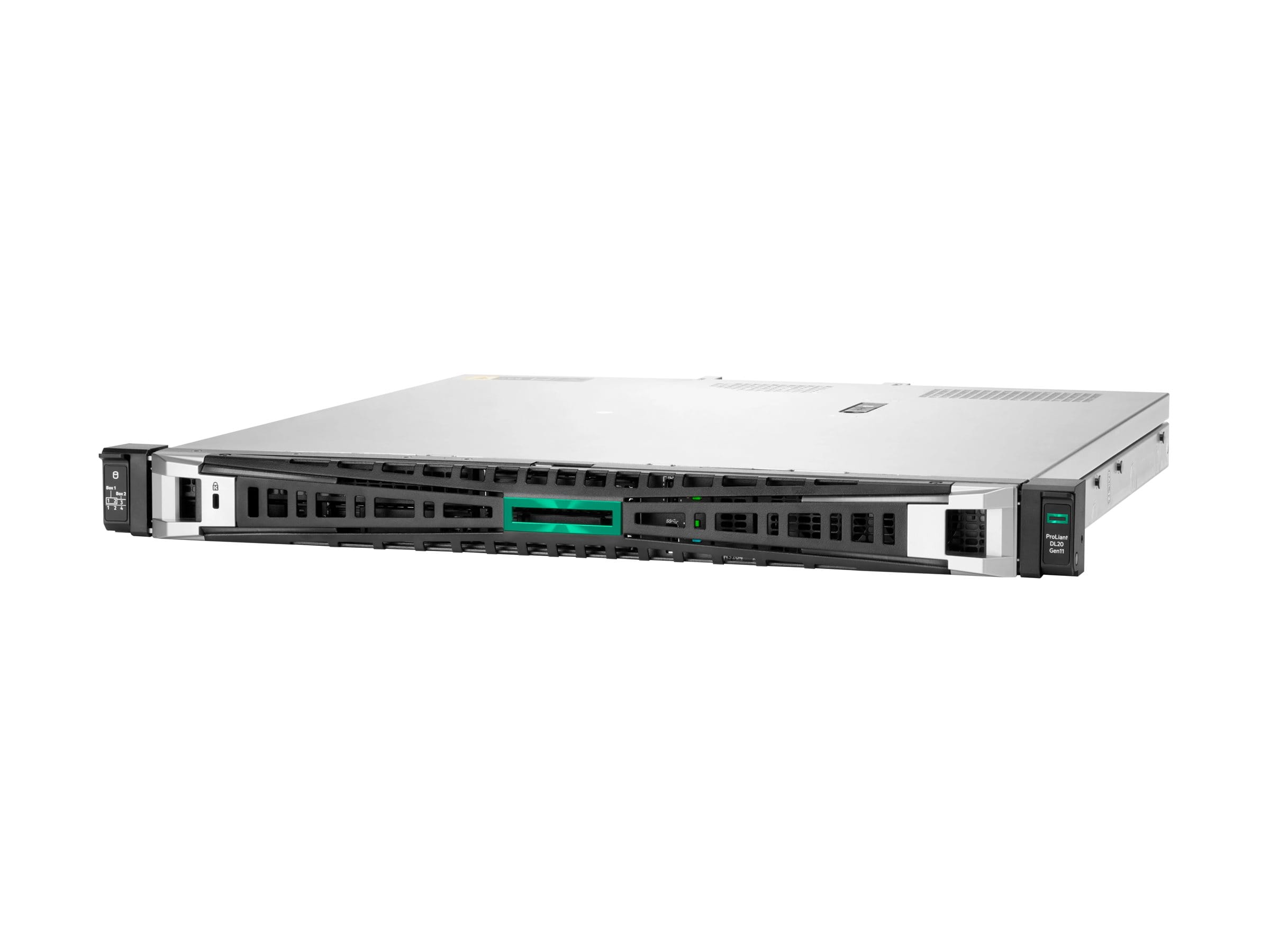 HPE ProLiant DL20 Gen11 - Server - Rack-Montage - 1U - 1-Weg - 1 x Xeon E-2434 / 3.4 GHz - RAM 32 GB - SATA - Hot-Swap 6.4 cm (2.5") (Smart Choice)