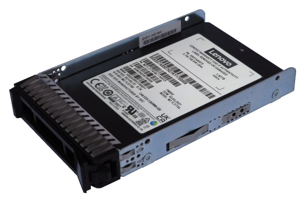 Lenovo Samsung PM893a - SSD - Read Intensive - verschlüsselt - 1.92 TB - Hot-Swap - 2.5" (6.4 cm)