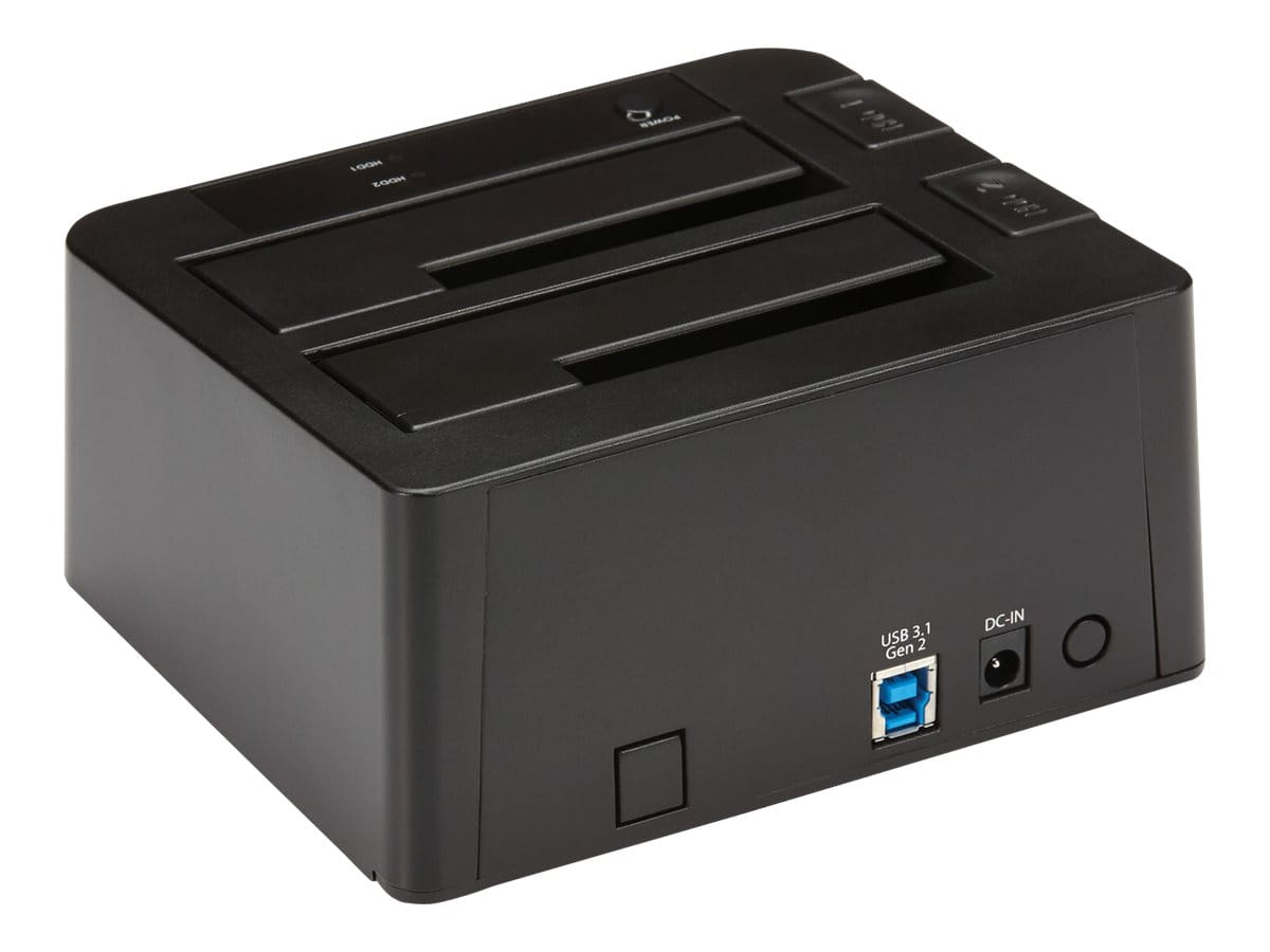 StarTech.com Dual-Bay USB 3.1 to SATA Hard Drive Docking Station, USB 3.1 (10 Gbps)