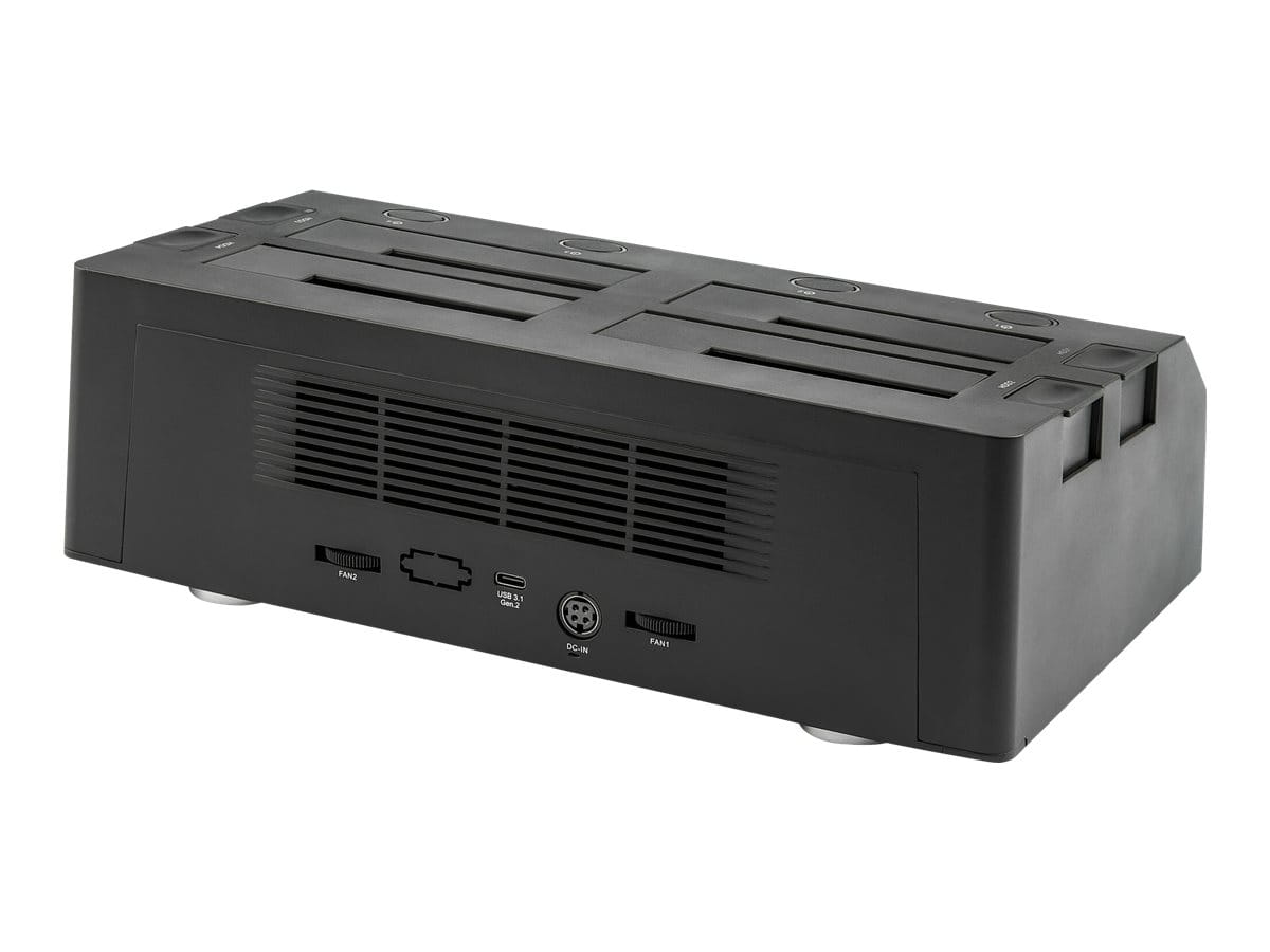 StarTech.com 4-Bay USB 3.1 to SATA Hard Drive Docking Station, 10Gbps USB Hard Drive Dock, External 2.53.5 SATA III (6Gbps)