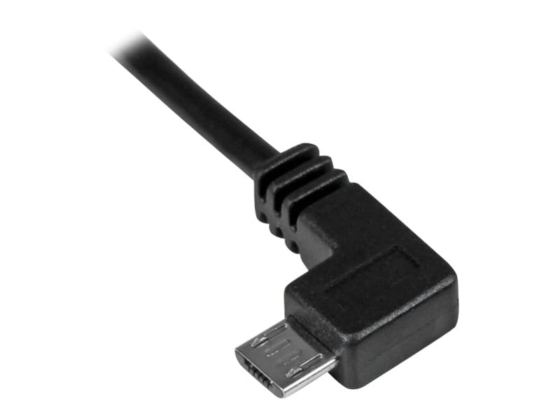 StarTech.com Micro USB Lade- und Sync-Kabel St/St - Links gewinkelt Micro-USB - 0,5m - USB-Kabel - Micro-USB Typ B (M)