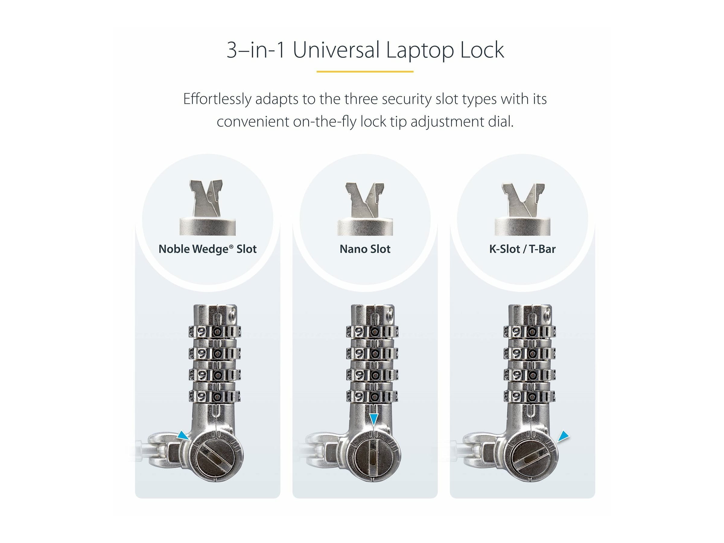 StarTech.com 25-Pack Universal Laptop Lock 6.6ft (2m)