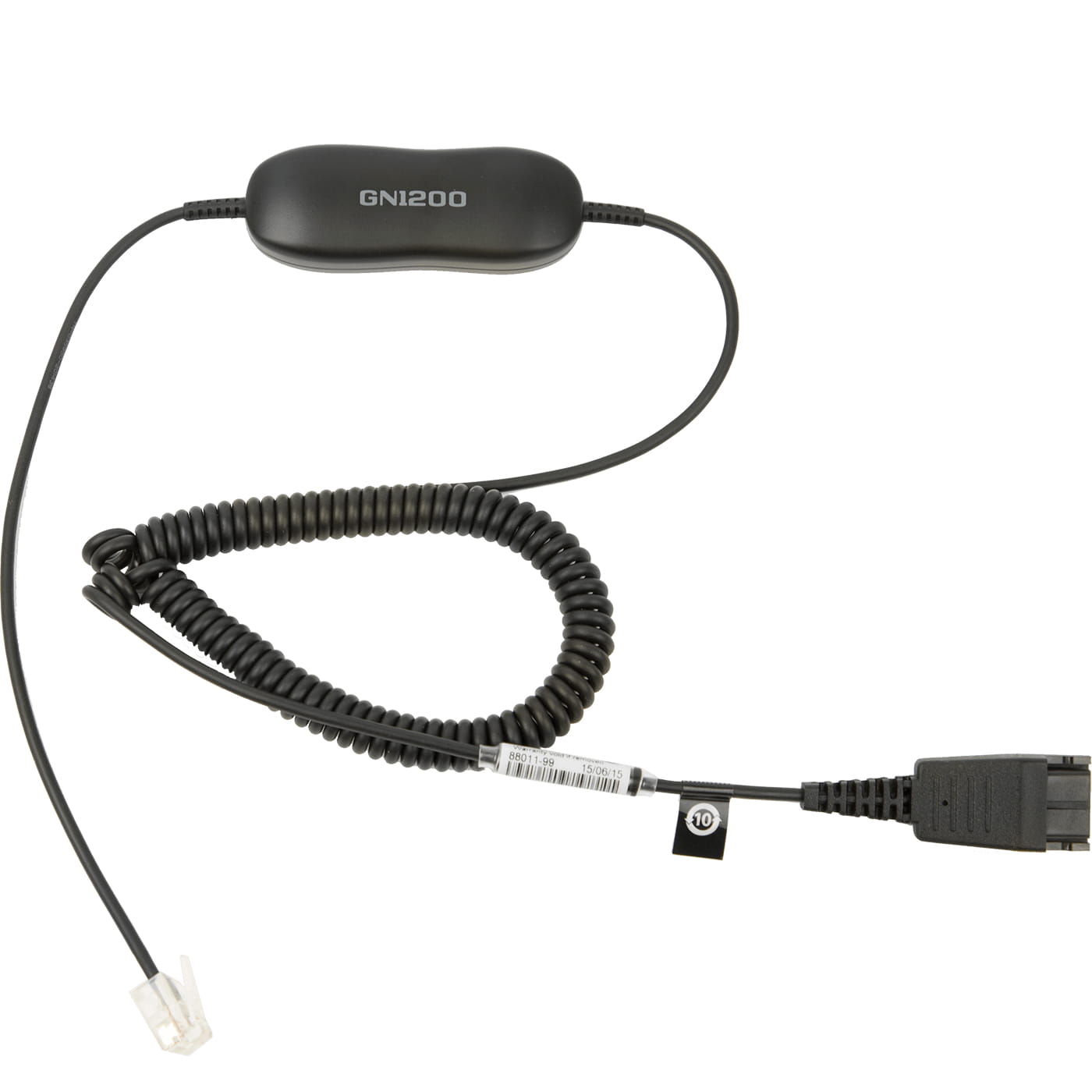 Jabra Anschlusskabel QD auf RJ9/RJ10 (spiral)
