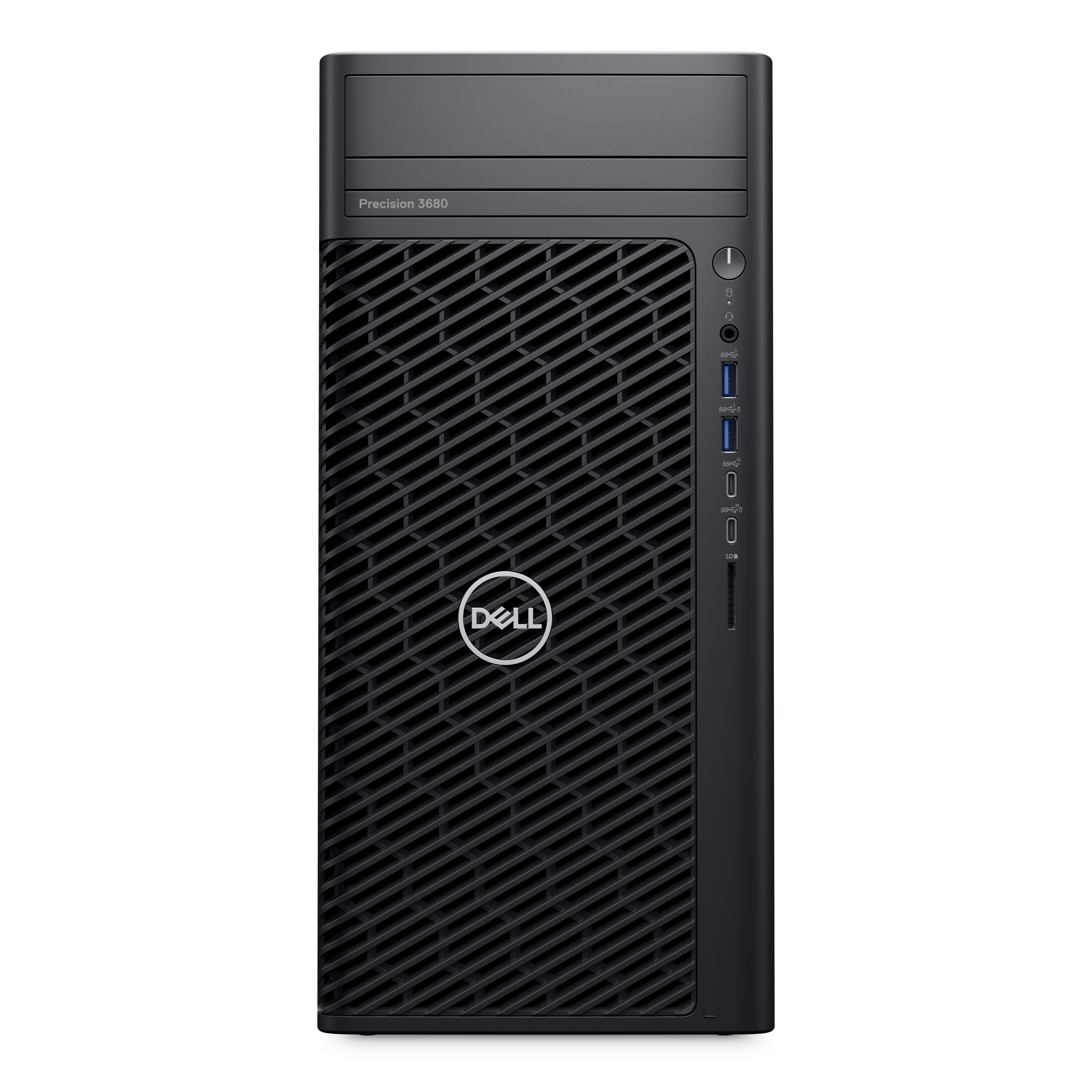 Dell Precision 3680 - Performance Tower - 1 x Core i7 i7-14700 / 2.1 GHz - vPro Enterprise - RAM 32 GB - SSD 1 TB - NVMe - T1000 - 1GbE - Win 11 Pro - Monitor: keiner - Schwarz, schwarz (Tastatur)