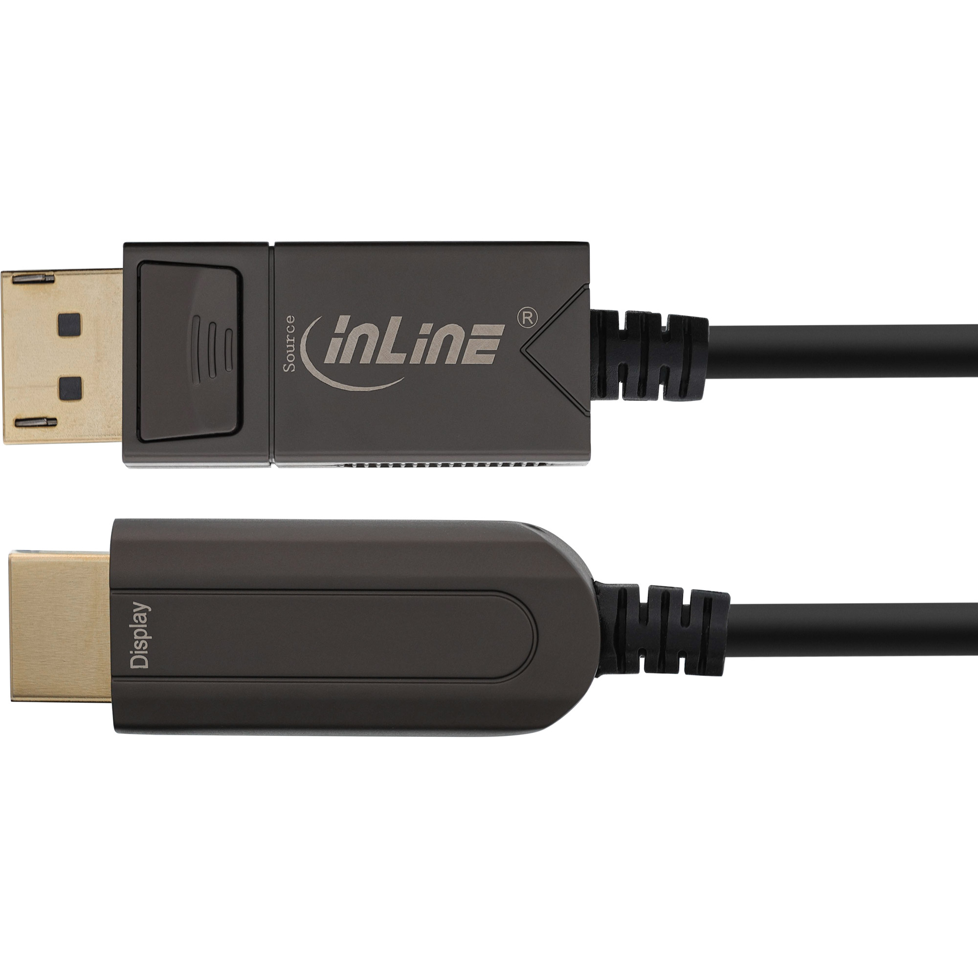 InLine DisplayPort zu HDMI AOC Konverter Kabel - 4K/60Hz - schwarz - 20m
