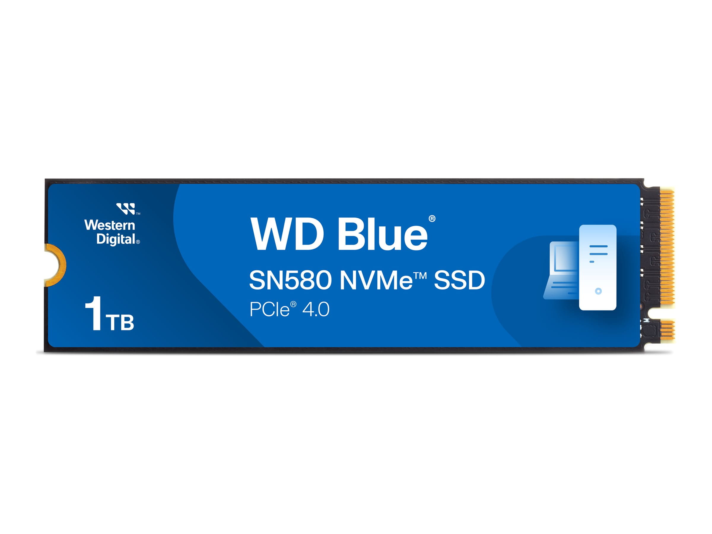 WD Blue SN580 WDS100T3B0E - SSD - 1 TB - intern - M.2 2280 - PCIe 4.0 x4 (NVMe)