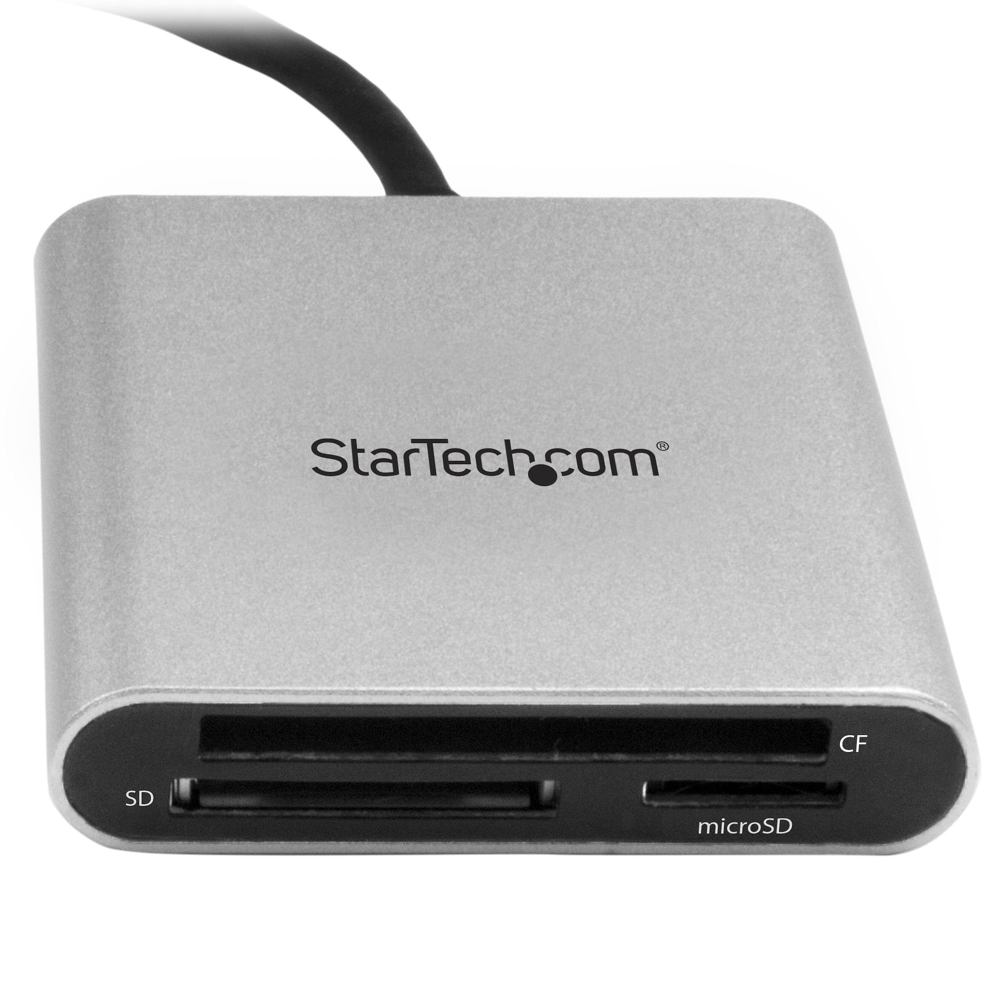 StarTech.com USB 3.0 Kartenleser mit USB-C - SD, MicroSD, CompactFlash Speicherkartenleser mit USB-C Kabel - Kartenleser (CF I, CF II, MMC, SD, microSD, SDHC, microSDHC, SDXC, microSDXC)