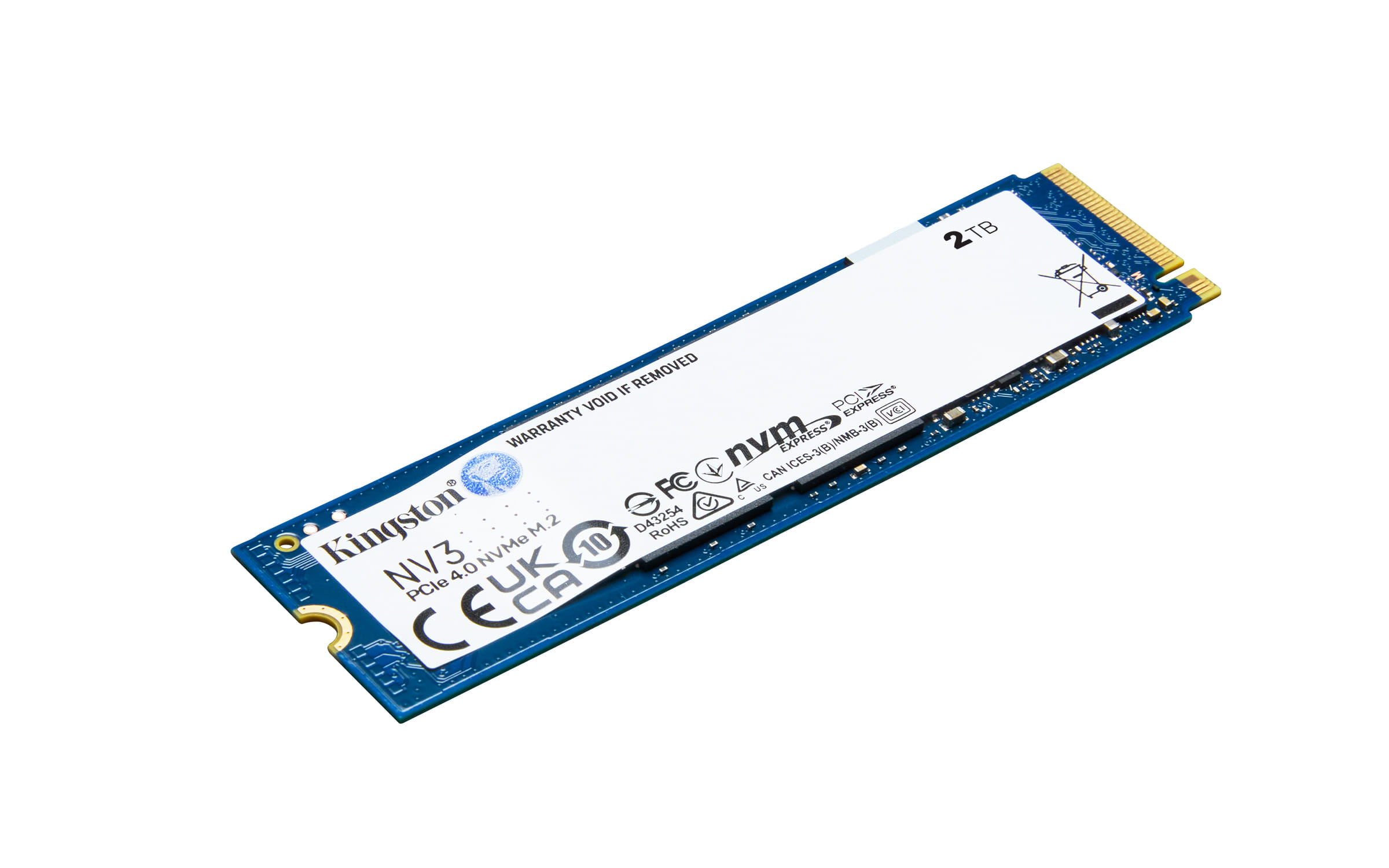 Kingston NV3 - SSD - 2 TB - intern - M.2 2280 - PCIe 4.0 x4 (NVMe)