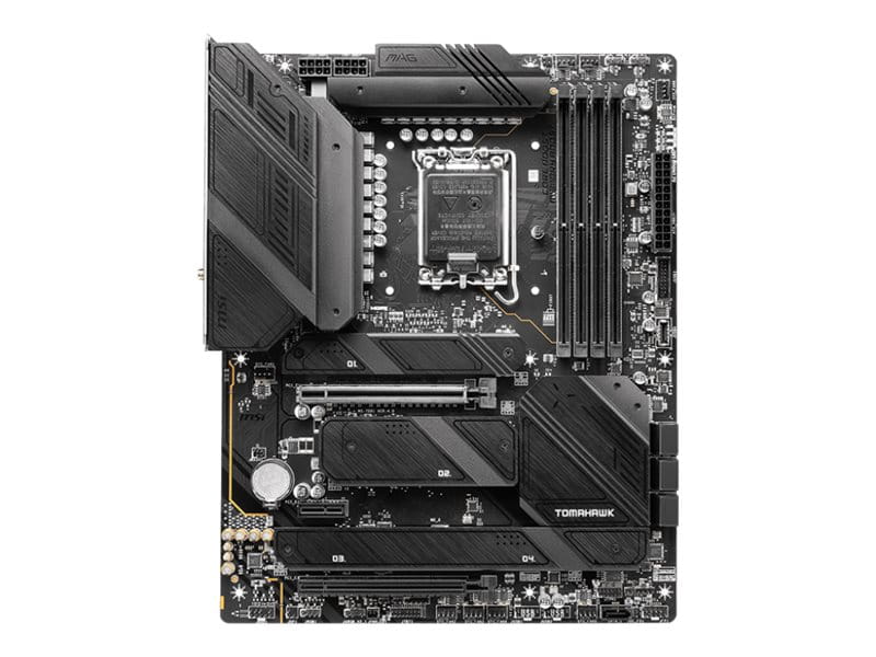 MSI MAG Z790 Tomahawk WIFI - Motherboard - ATX - LGA1700-Sockel - Z790 Chipsatz - USB-C 3.2 Gen 2x2, USB 3.2 Gen 2, USB 3.2 Gen 1, USB-C 3.2 Gen2 - 2.5 Gigabit LAN, Wi-Fi 6E, Bluetooth - Onboard-Grafik (CPU erforderlich)