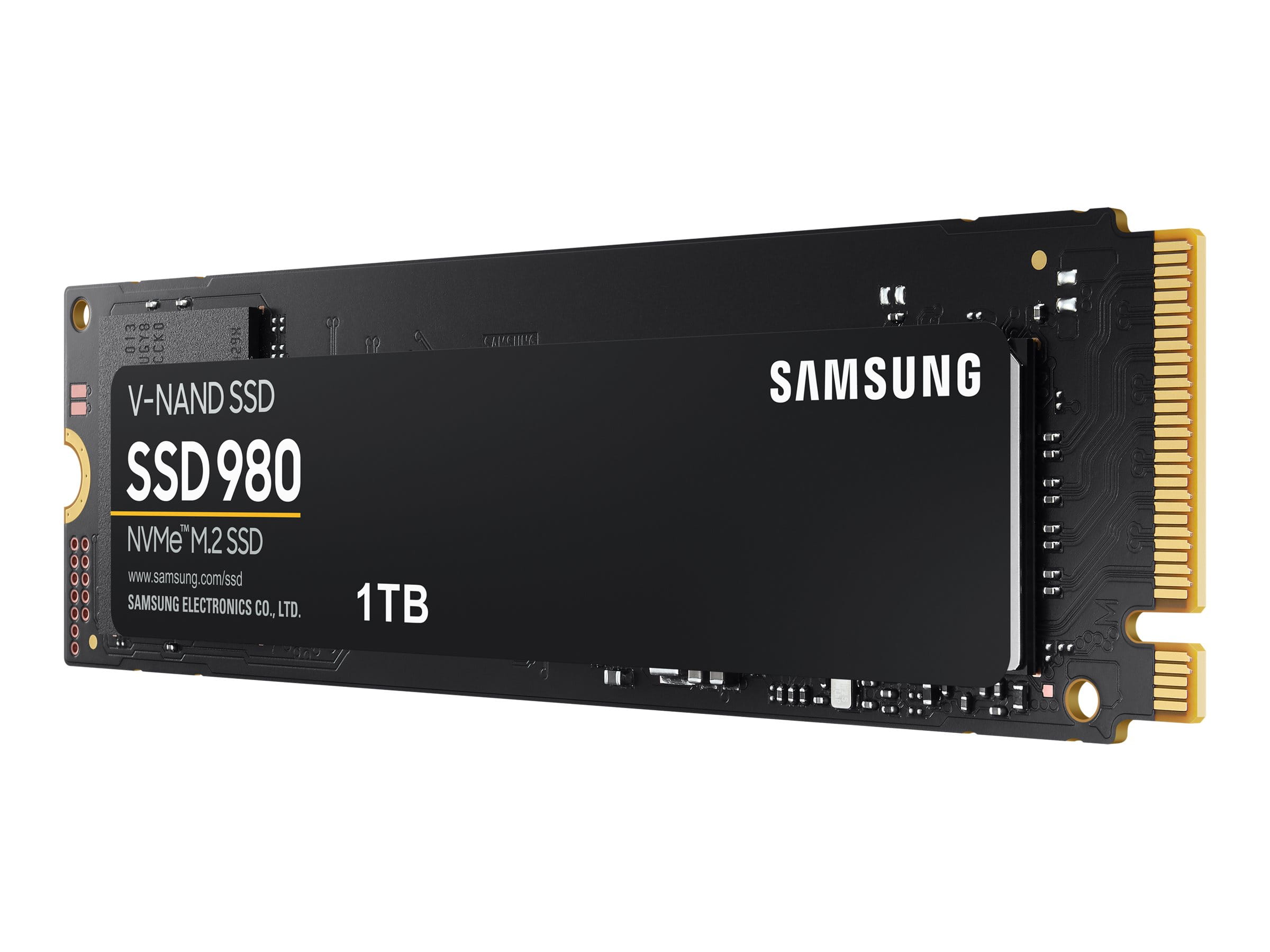 Samsung 980 MZ-V8V1T0BW - SSD - verschlüsselt - 1 TB - intern - M.2 2280 - PCIe 3.0 x4 (NVMe)