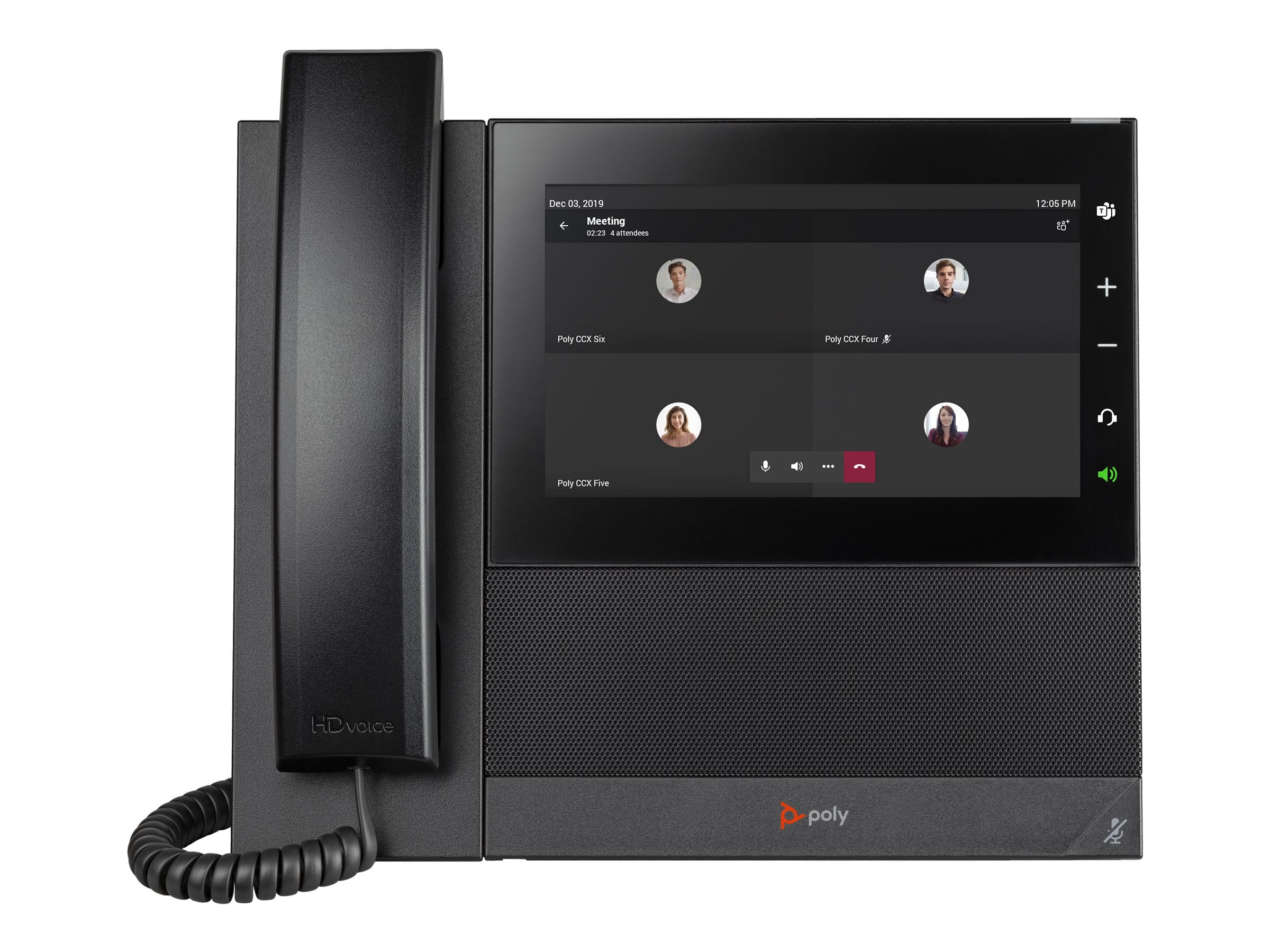 HP Poly CCX 600 for Microsoft Teams - VoIP-Telefon mit Rufnummernanzeige/Anklopffunktion