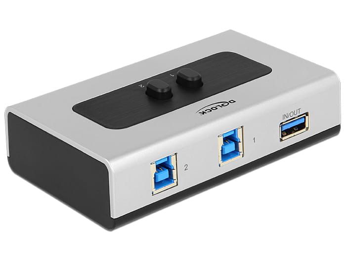 Delock Switch USB 3.0 2 port manual bidirectional