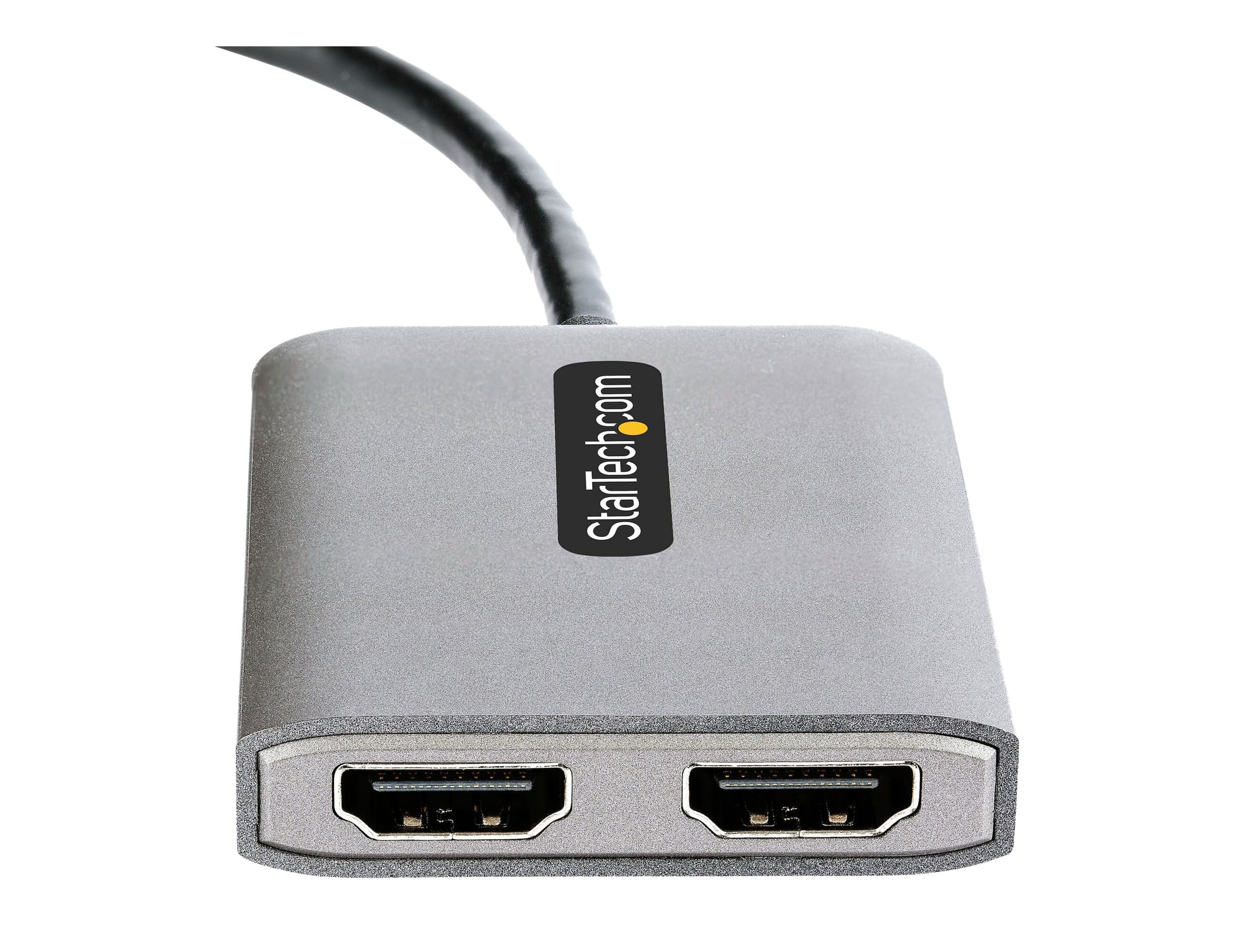StarTech.com USB-C to Dual HDMI MST HUB, Dual HDMI 4K 60Hz, USB Type C Multi Monitor Adapter for Laptop w/ 1ft (30cm)