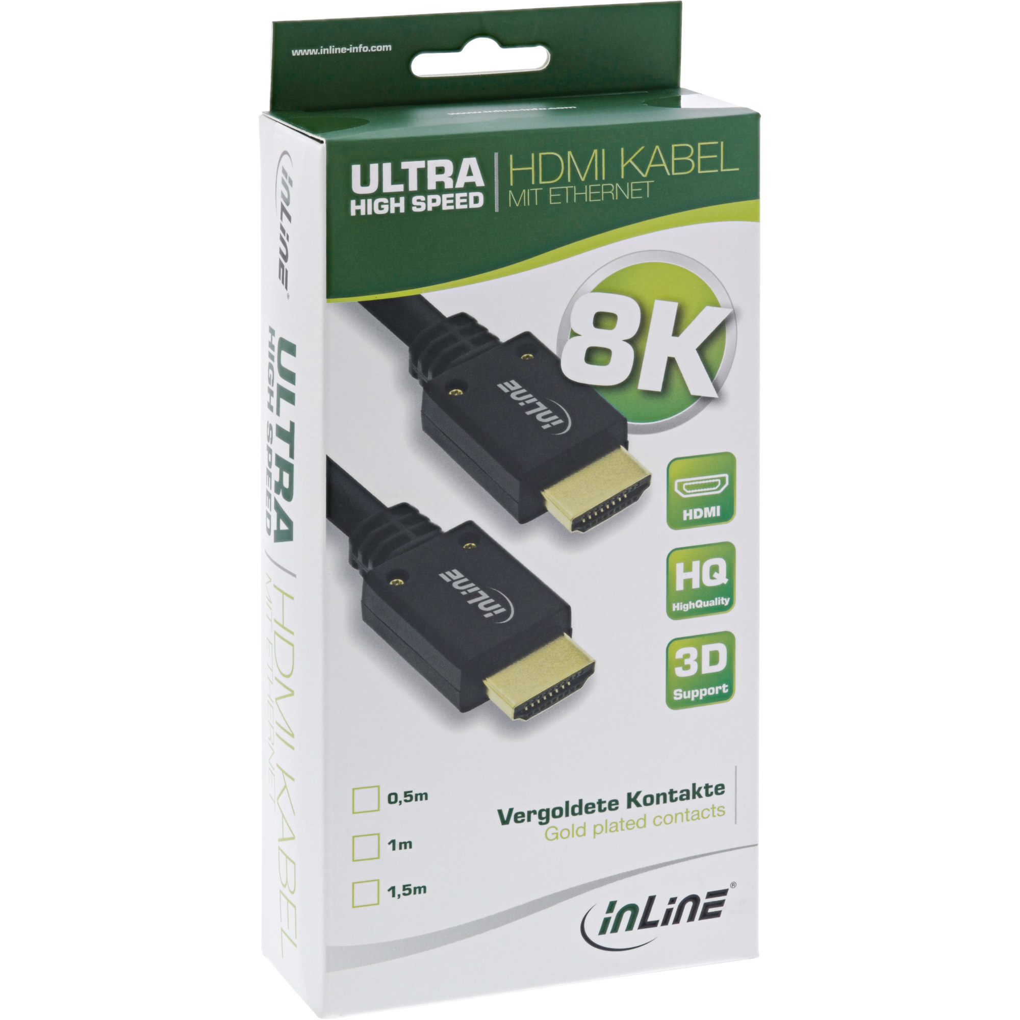 InLine HDMI Kabel - Ultra High Speed HDMI Kabel - 8K4K - Stecker / Stecker - 5m