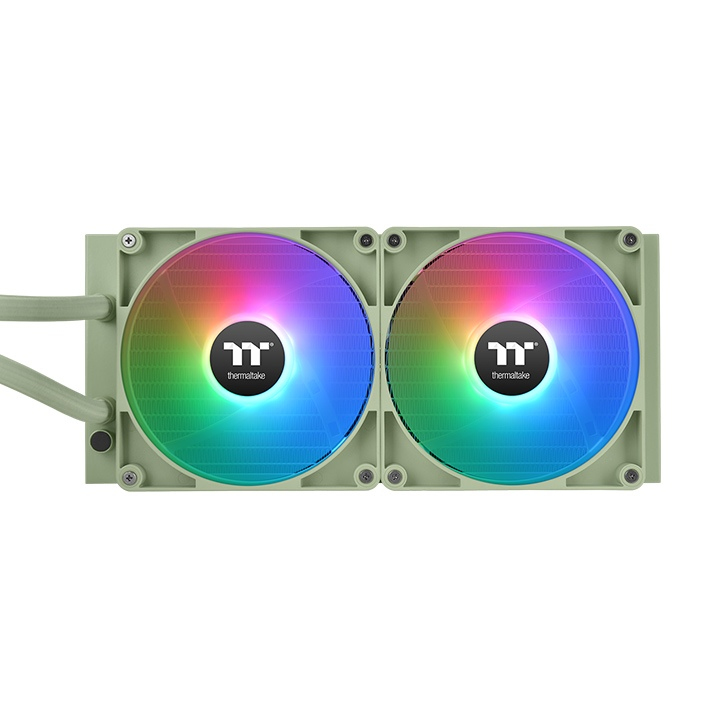Thermaltake TH280 V2 ARGB Sync - Matcha Green Edition - Prozessor-Flüssigkeitskühlsystem - Kühlergröße: 280 mm - (für: LGA1156, AM2, AM2+, AM3, LGA1155, AM3+, LGA2011, LGA1150, LGA1151, AM4, LGA2066, LGA1200, LGA1700, AM5)