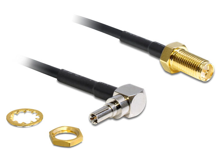 Delock Antennenadapter - RP-SMA (W) zu CRC9 (M)