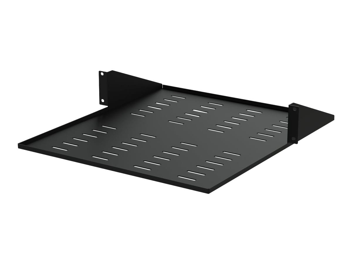 StarTech.com 2U Vented 19" 2-Post Network Rack Cabinet Shelf, 20in Deep Center Mount Cantilever Tray Rackmount Shelf for AV/Data Equipment Enclosure with Cage Nuts & Screws 75lb Capacity - 2U Fixed Rack Shelf (CABSHF2POSTV2)