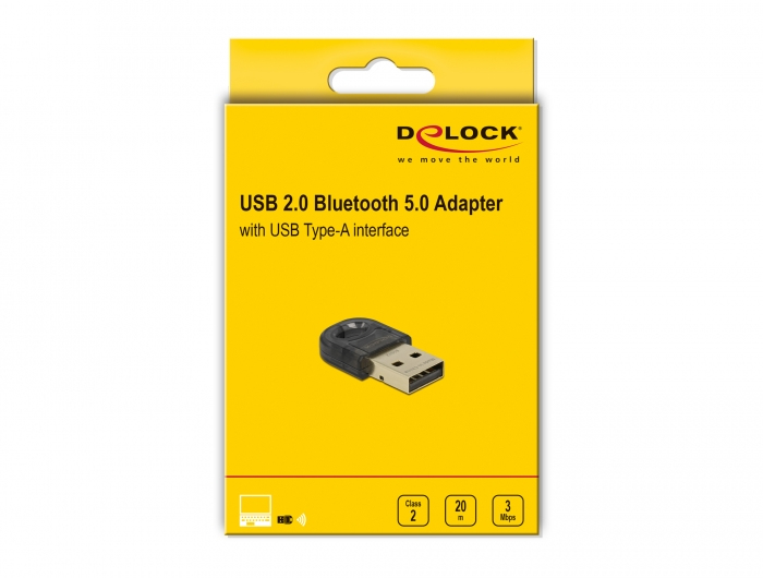 Delock Netzwerkadapter - USB 2.0 - Bluetooth 5.0 EDR