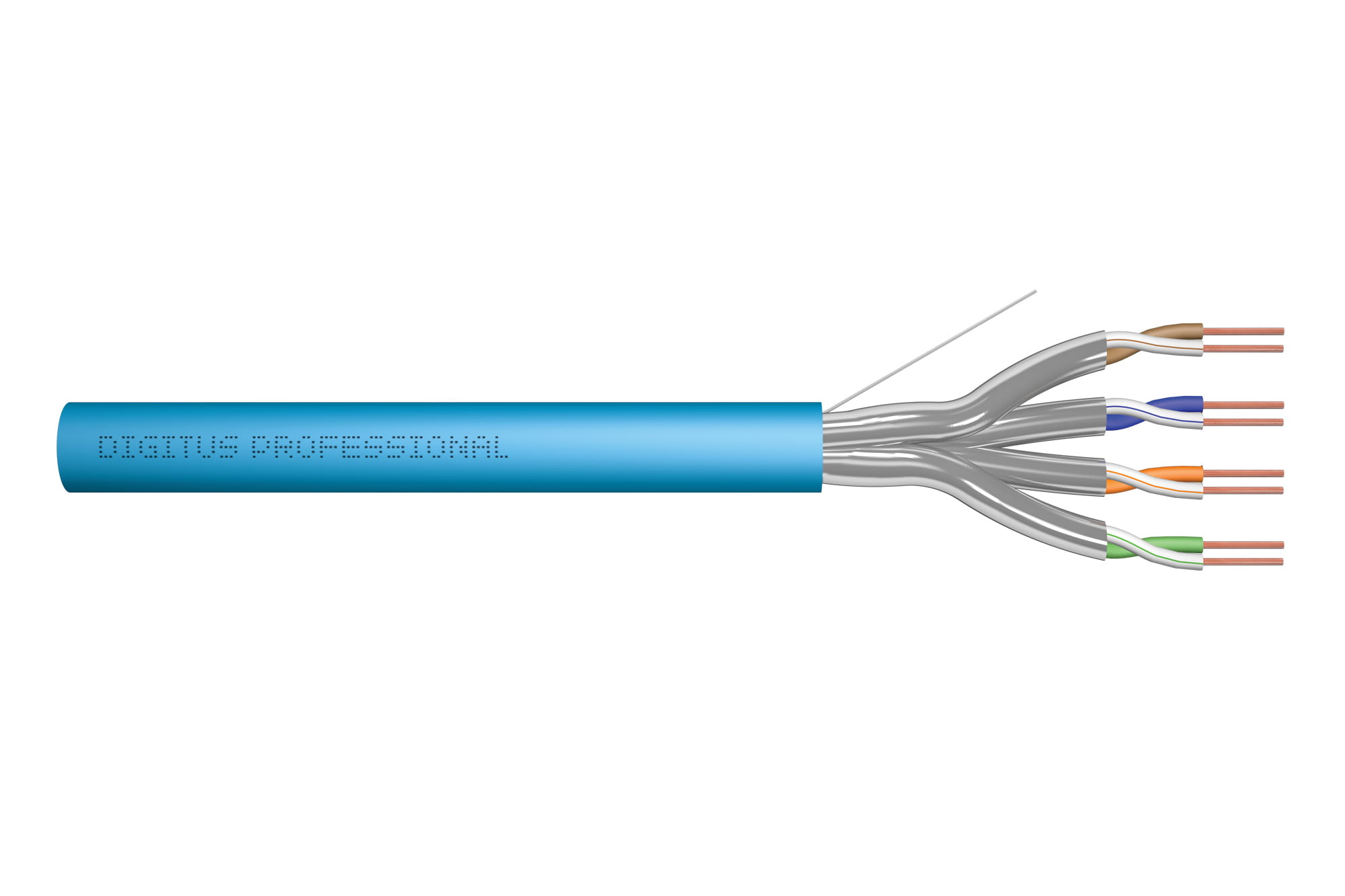 DIGITUS Cat.6A U/FTP Verlegekabel, 305 m, Simplex, Eca