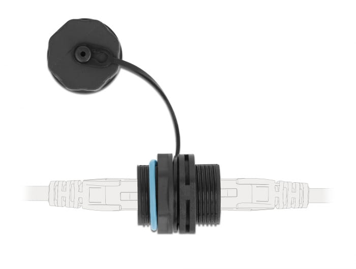 Delock Netzwerkkoppler - RJ-45 (W) abgedichtet zu RJ-45 (W)