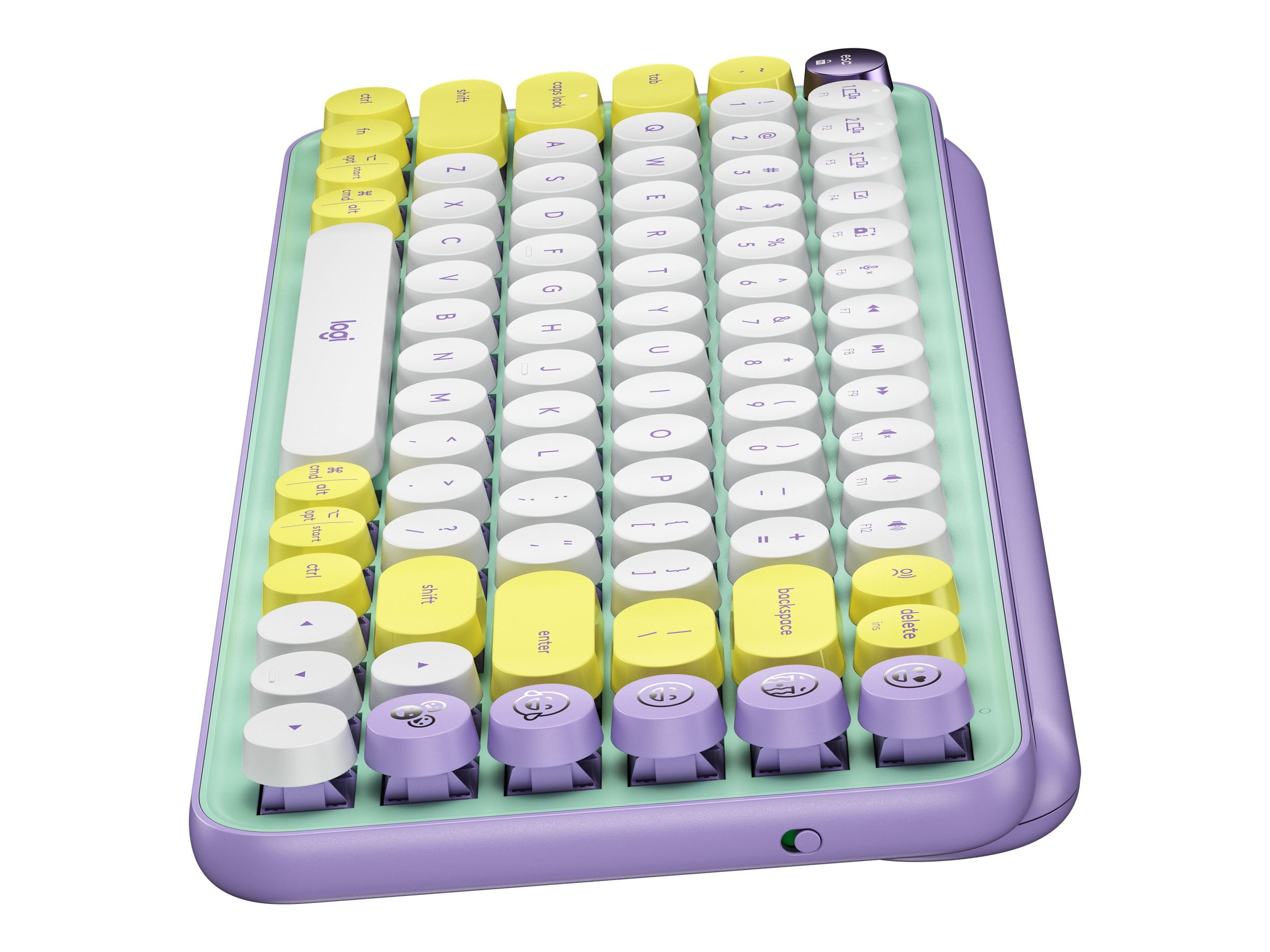 Logitech POP Keys - Tastatur - kabellos - Bluetooth LE, Bluetooth 5.1