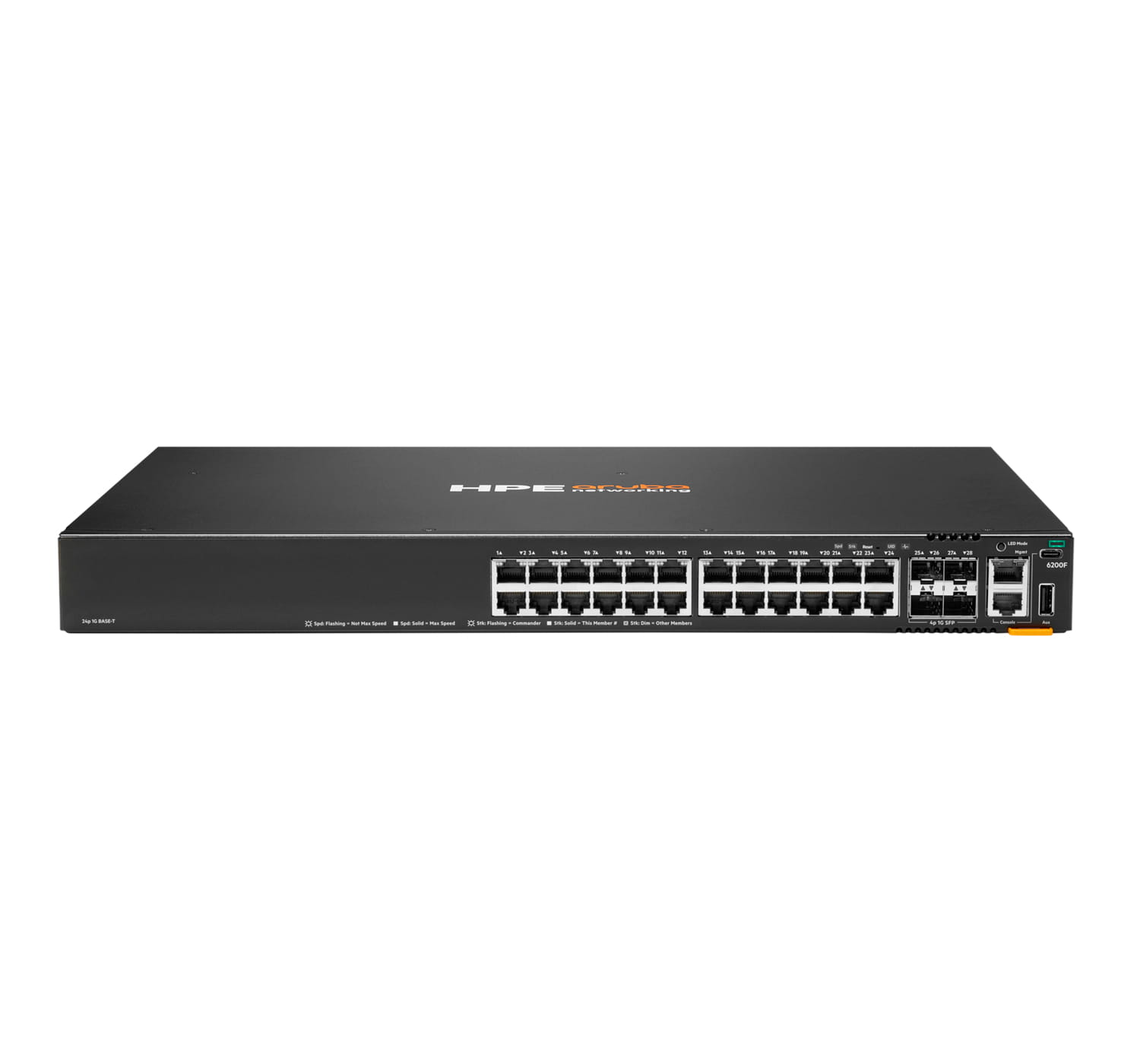 HPE Aruba Networking CX 6200F 24G 4SFP Switch - managed