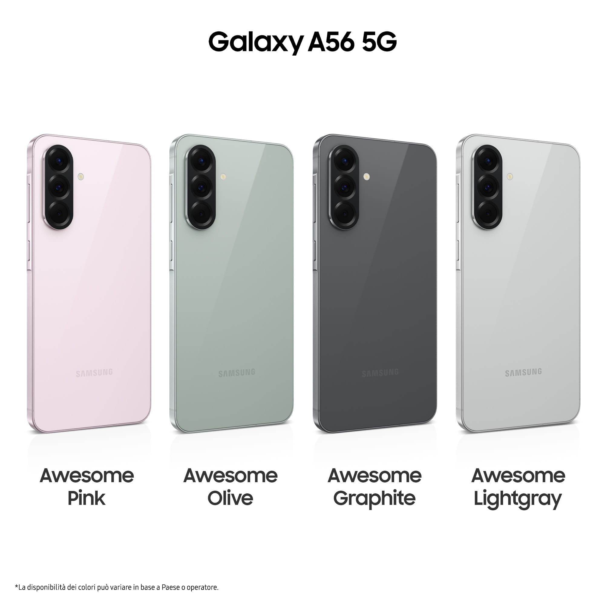 Samsung Galaxy A56 - 5G Smartphone - Dual-SIM - RAM 8 GB / Interner Speicher 128 GB - OLED-Display - 6.7" - 2340 x 1080 Pixel (120 Hz)