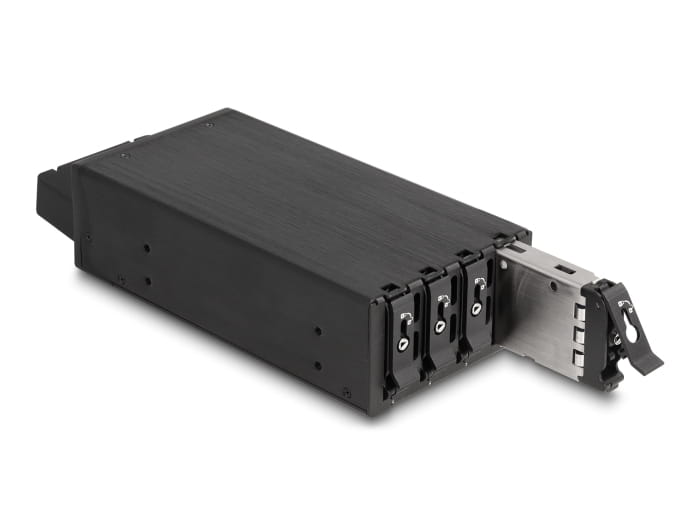 Delock Mobiles Speicher-Rack - Schwarz