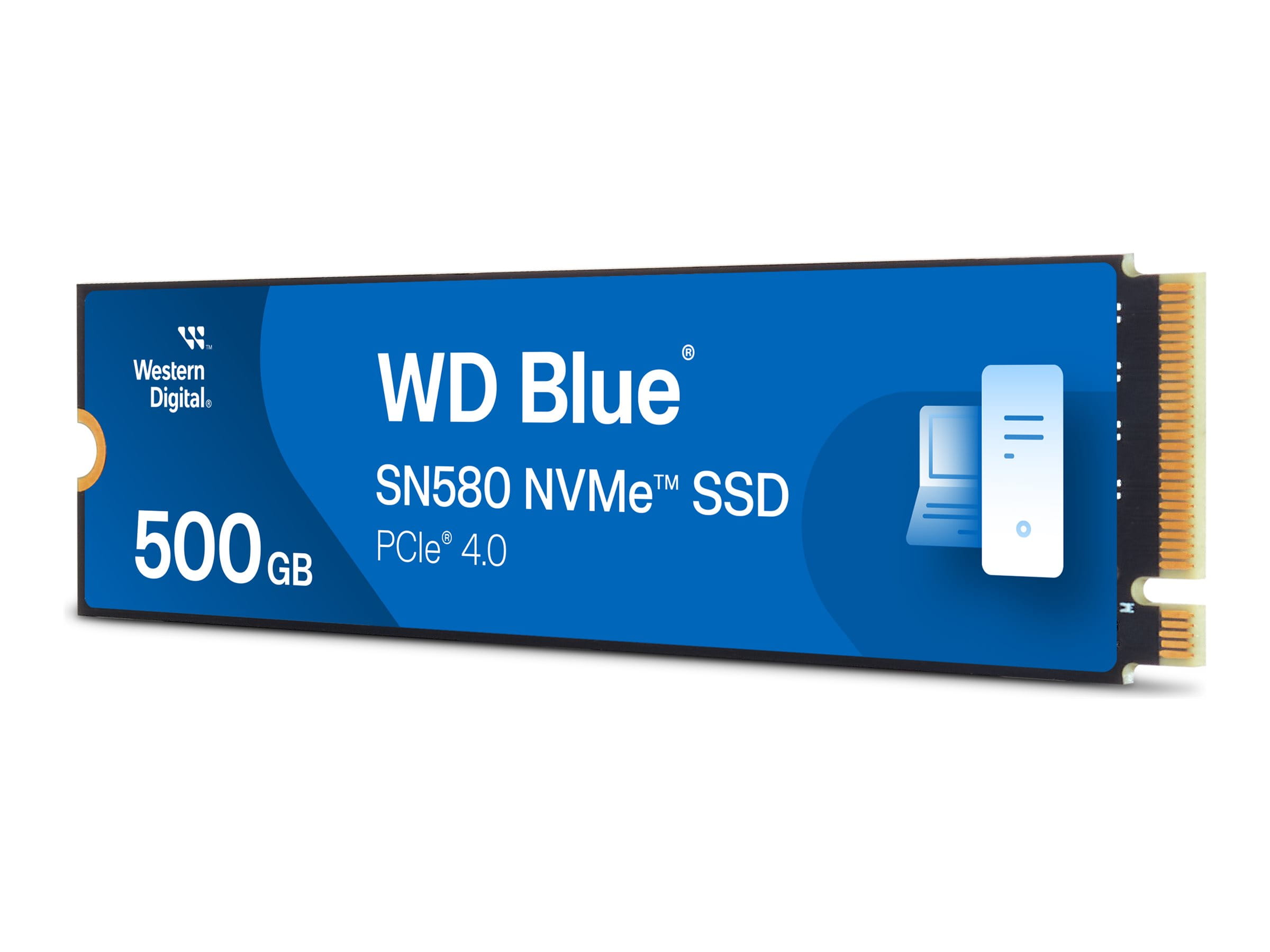 WD Blue SN580 - SSD - 500 GB - intern - M.2 2280 - PCIe 4.0 x4 (NVMe)