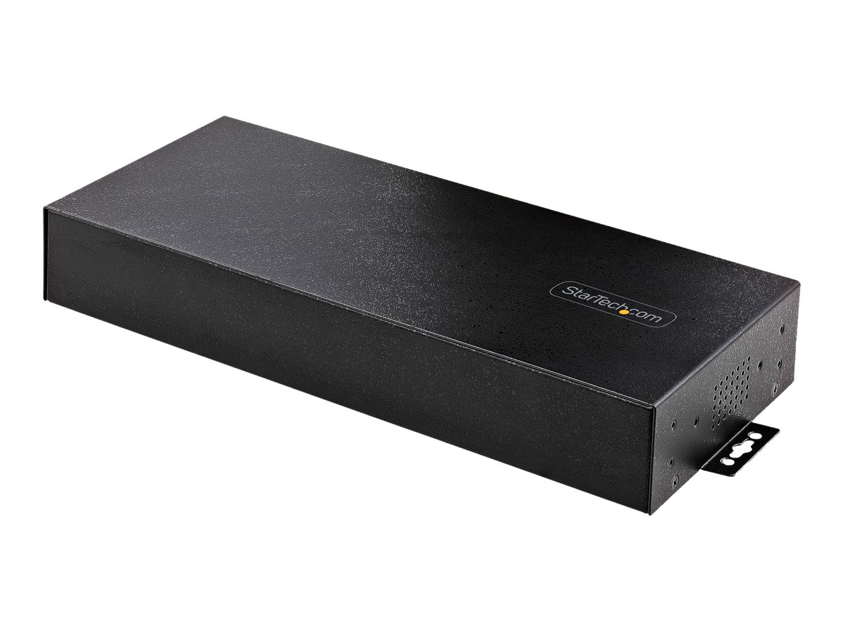 StarTech.com 16-Port Industrial USB 3.0 Hub 5Gbps, Metal, DIN/Surface/Rack Mountable, ESD Protection, Terminal Block Power, up to 120W Shared USB Charging, Dual-Host Hub/Switch (5G16AINDS-USB-A-HUB)