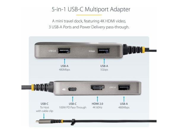 StarTech.com Kabel / Adapter 104B-USBC-MULTIPORT 4
